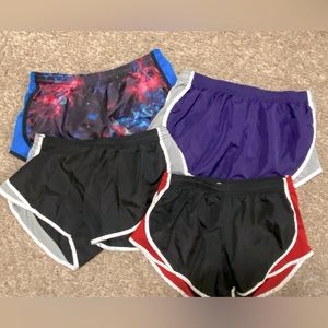 4 pairs Soffe athletic shorts - women’s size small